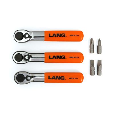 516621 - Lang Tools, mini ratcheting bit wrench. Fine tooth