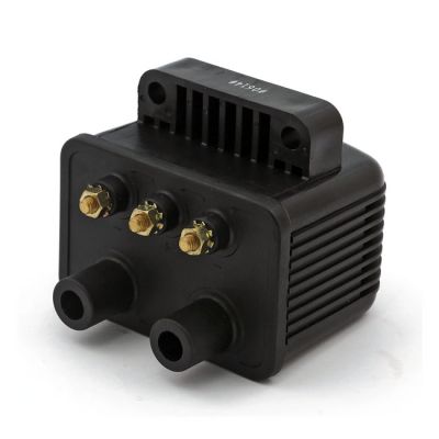 516818 - MCS Mini single fire coil. 12V, 3 ohm. Black