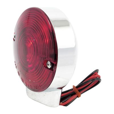 516970 - MCS Turn signal assembly. Front. Red lens. Chrome