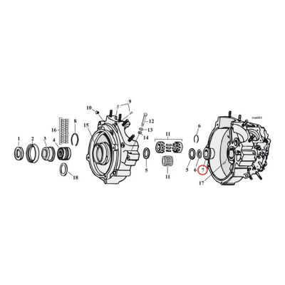 518107 - JIMS, pinion shaft bushing. +.005"