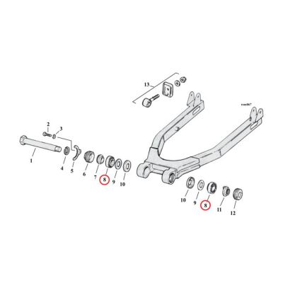 518120 - MCS BEARING, SWINGARM. LEFT & RIGHT