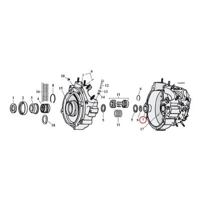 518134 - JIMS, pinion shaft bushing. Std +.010"