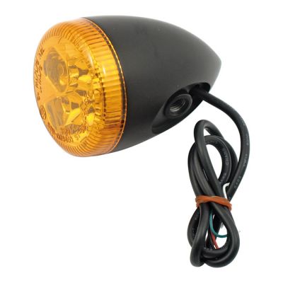 519166 - MCS 3-1 LED bullet taillight / turn signal combo. Black. Amber