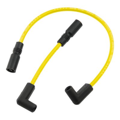 519496 - Accel, 8mm Ferro Spiral core spark plug wire set. Yellow