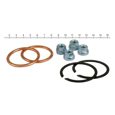 526124 - James, exhaust gasket & mount kit. Copper gaskets