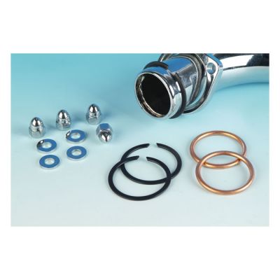526146 - James, exhaust gasket & mount kit. Copper gaskets