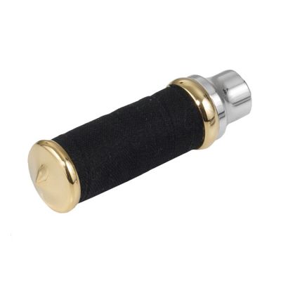532201 - KUSTOM TECH K-Tech, Fabric Tape shift/brake peg. Polished & Brass