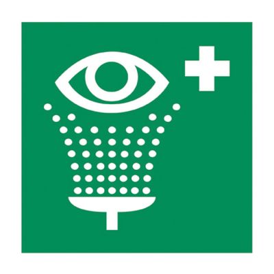 536504 - GRAMM GM EYEWASH STICKER, GREEN CROSS