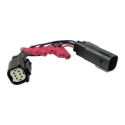 536563 - Custom Dynamics, power tap wiring adapter. 6 pin adapter