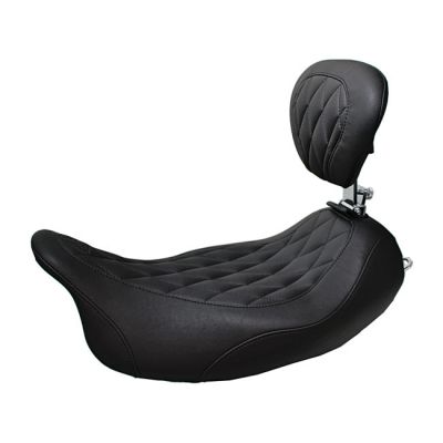 537012 - Mustang, Wide Tripper solo seat. With rider backrest
