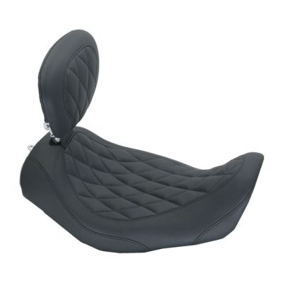 537034 - Mustang, Wide Tripper solo seat. With rider backrest