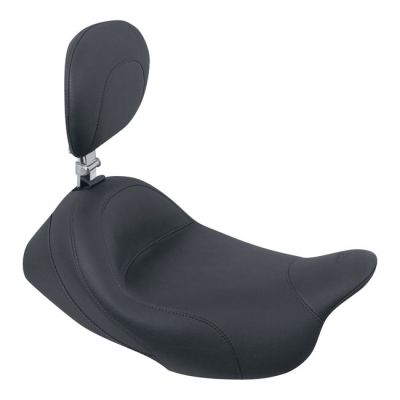 537075 - Mustang, Standard Touring solo seat. With rider backrest