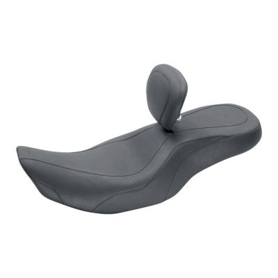 537084 - Mustang, Wide Tripper 2-up one-piece seat. With backrest