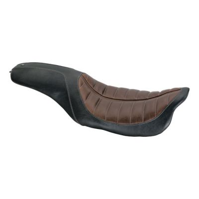 537422 - RSD Roland Sands Design, 2-up Enzo seat. Black/Brown