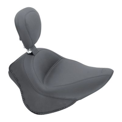 537435 - Mustang Wide Tripper solo seat with rider backrest