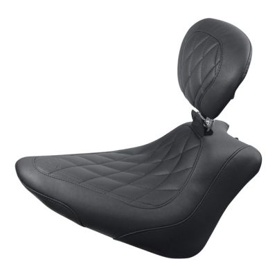 537438 - Mustang, Wide Tripper solo seat. With rider backrest