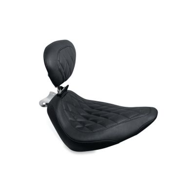 537473 - Mustang, Wide Tripper solo seat. With rider backrest