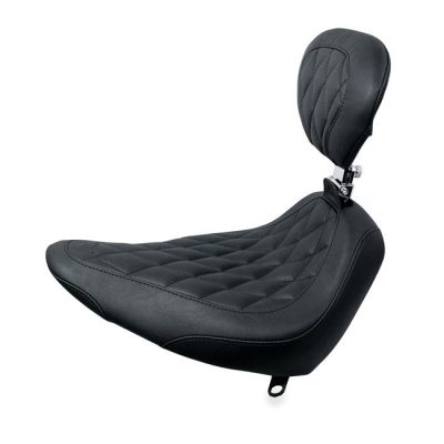 537487 - Mustang, Wide Tripper solo seat. With rider backrest