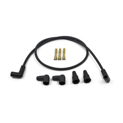 538415 - Compu-Fire, 8mm spark plug 2 wire set, universal. Black