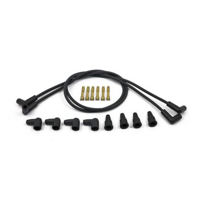538416 - Compu-Fire, 8mm spark plug 4 wire set, universal. Black