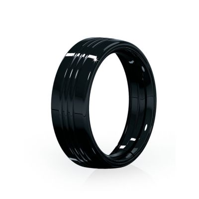 542406 - Küryakyn Kuryakyn, 7" headlamp trim ring. Gloss black