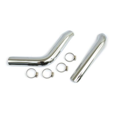 543234 - MCS Big Twin plain heat shield set chrome