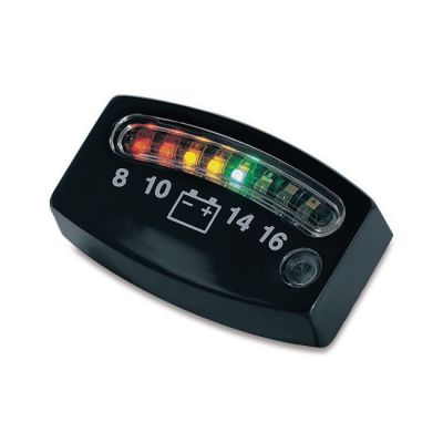 544228 - Küryakyn Kuryakyn, LED battery gauge. Black
