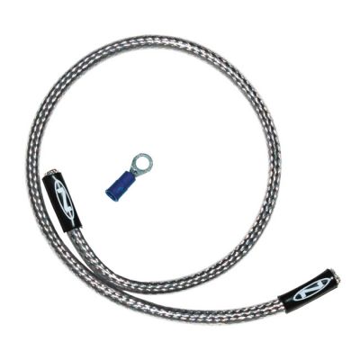 548106 - NAMZ, oil pressure harness cover. Braided steel, 18"