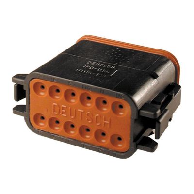 548165 - NAMZ, Deutsch DT connectors. Black, plug housing, 12-pins