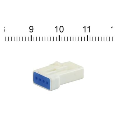 548266 - NAMZ, JST Mini connector. White, receptacle, 4-pin