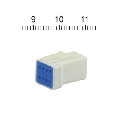 548267 - NAMZ, JST Mini connector. White, receptacle, 8-pin