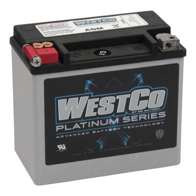 558012 - Westco, sealed AGM battery. 12V, 19Ah. 325CCA