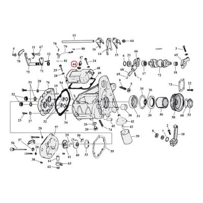 561326 - Cometic, o-ring neutral switch / oil pump / crankcase