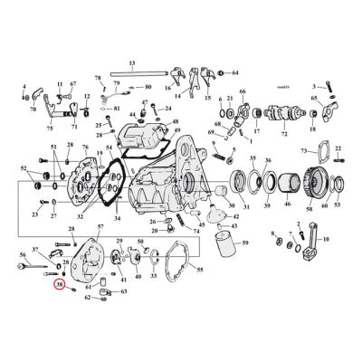 561366 - Cometic. O-ring clutch cable