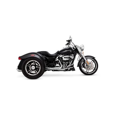 562565 - V&H Vance & Hines, 4" Twin Slash Round slip-on mufflers. Chrome