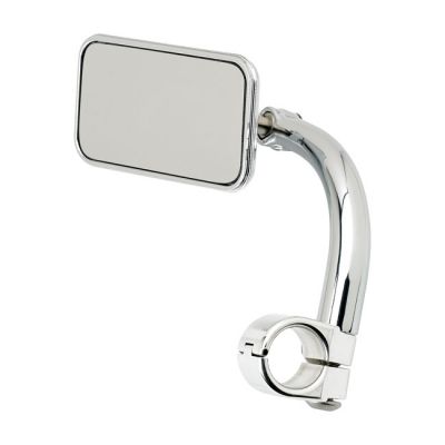 562901 - Biltwell utility mirror rectangle clamp-on-1" chrome