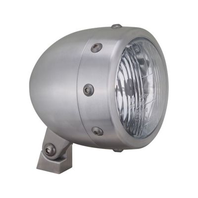 563626 - HKC, Retro 4-1/2" headlamp. Matte clear aluminum
