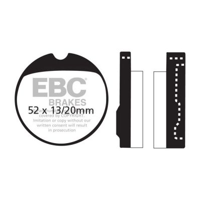 566785 - EBC V-pad Semi Sintered brake pads