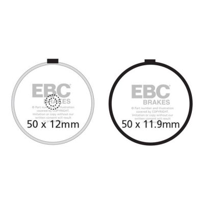 566786 - EBC V-pad Semi Sintered brake pads