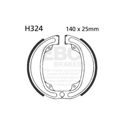 566840 - EBC plain brake shoes