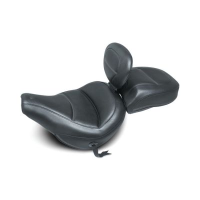 568416 - Mustang, Standard Touring solo seat. With rider backrest
