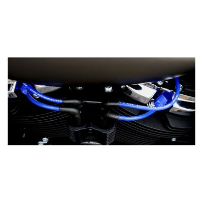 568754 - Taylor, 8mm Pro Wire spark plug wire set. Blue