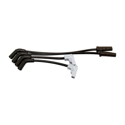 568765 - Taylor, 9mm Fire Power spark plug wire set. Black/silver