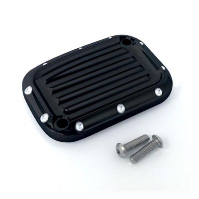 572229 - Covingtons handlebar master cylinder cover, black dimpled