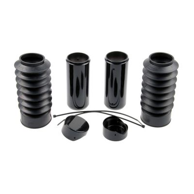 575554 - CULT WERK Cult-Werk, 6-piece fork tube cover kit. Gloss black