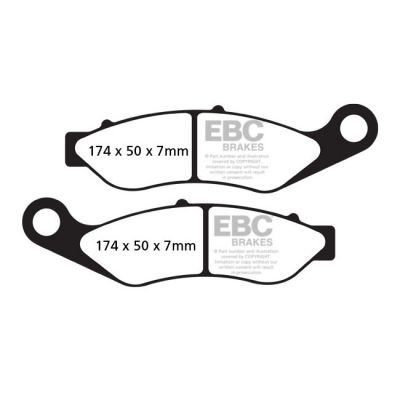 576041 - EBC, brake pad set. Organic