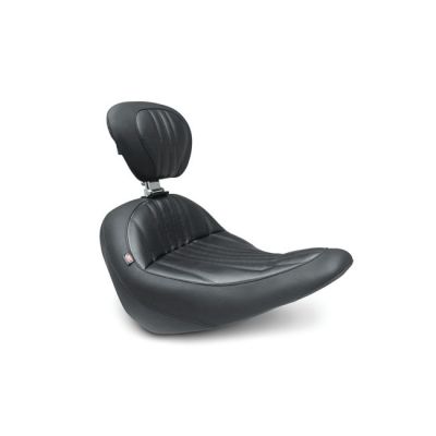578018 - Mustang, Standard Touring solo seat. With rider backrest