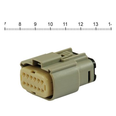 578284 - NAMZ, Molex MX-150 connector. Gray, plug, 12-pin