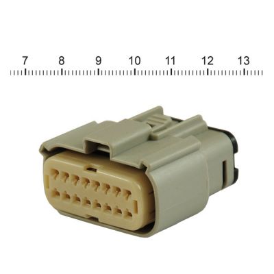 578286 - NAMZ, Molex MX-150 connector. Gray, plug, 16-pin
