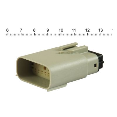 578299 - NAMZ, Molex MX-150 connector. Gray, receptacle, 16-pin